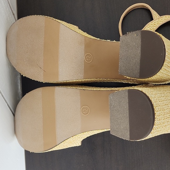 NEW Wild Pair Vidaa Ankle-Strap Patchwork Pl Natural Raffia 12 - Picture 9 of 10